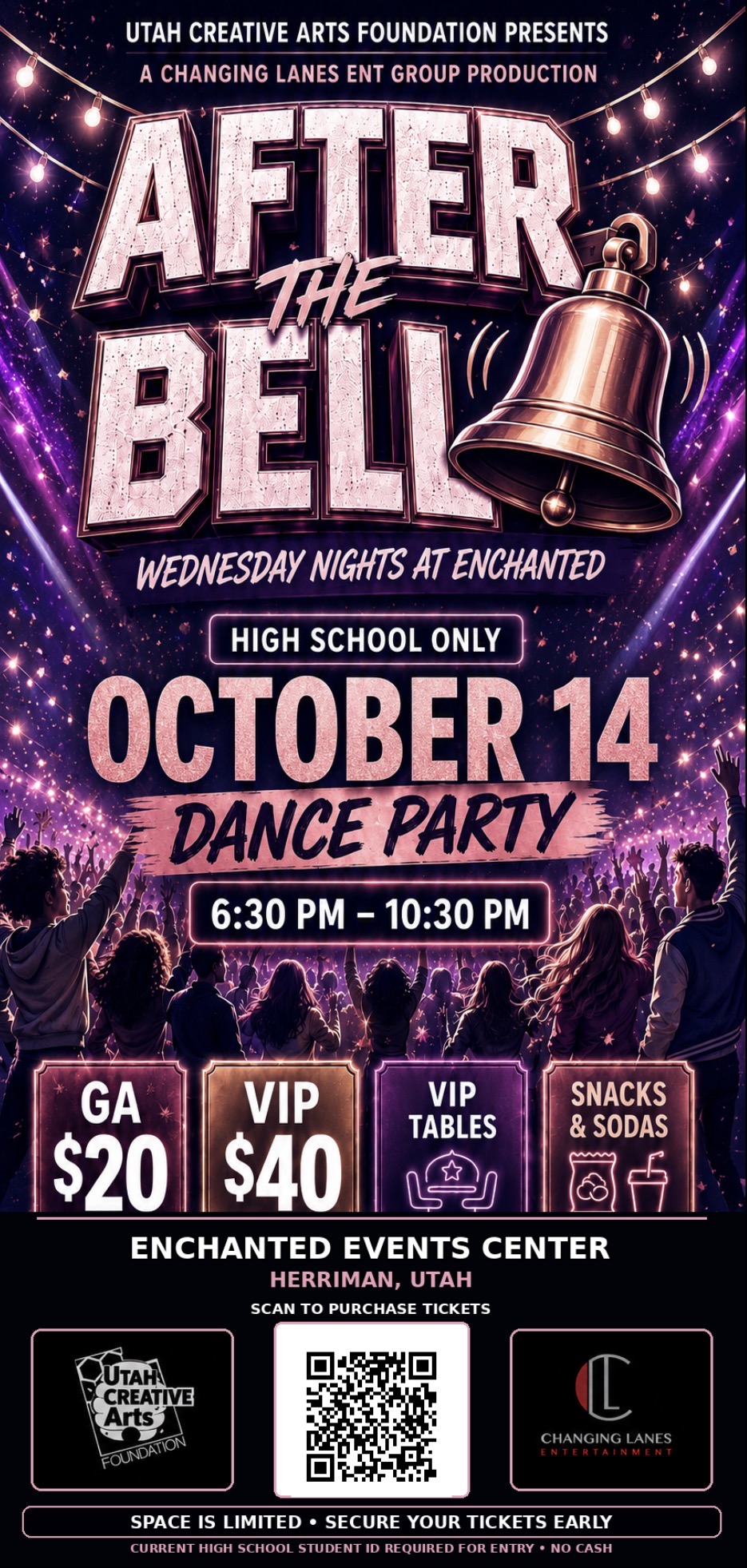 After the Bell Dance Party flyer — Wednesday, October 14, 2026