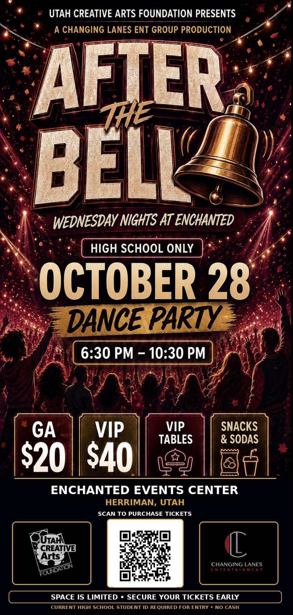 After the Bell — Halloween Week flyer — Wednesday, October 28, 2026
